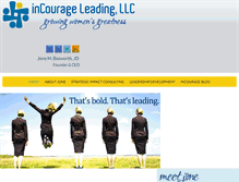Tablet Screenshot of incourageleading.com